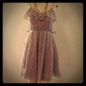 Shasa dark gray lace dress size small