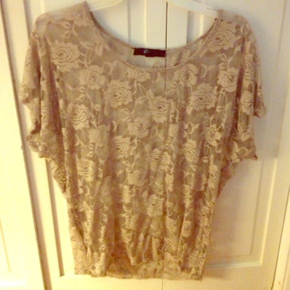 💢Sold💢See through lace top