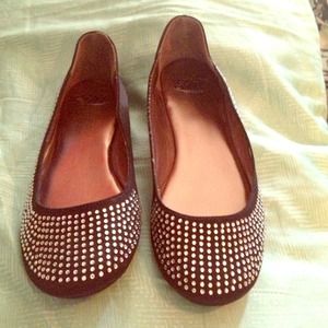 ❌SOLD❌ Black flats, with rhinestones