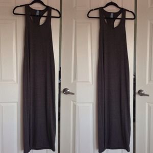 ❤Bundled❤New - Charcoal Racer Back Maxi Dress