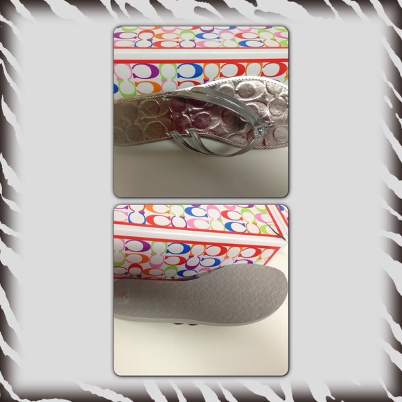 Brand new coach flip flops