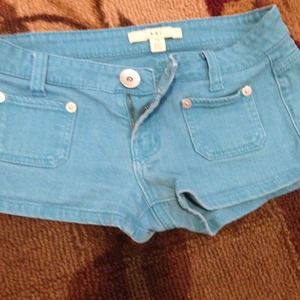 Turquoise shorts XXI