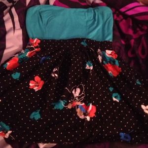 Size L Strapless Dress