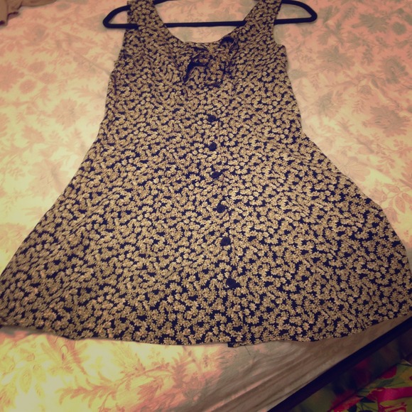 Black and Brown Floral Dress