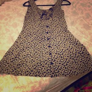 Black and Brown Floral Dress