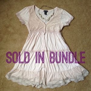 SOLD Super cute blush pink lace dress