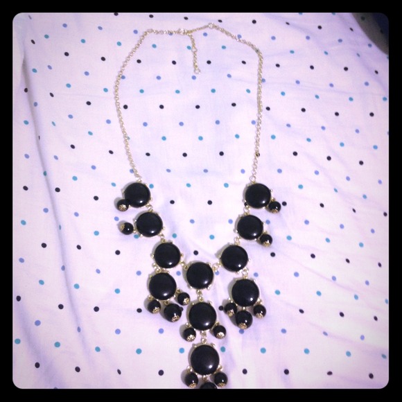 Black bubble necklace NWOT
