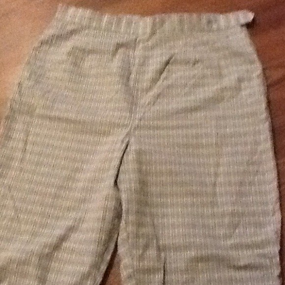 Ladies tan plaid pants