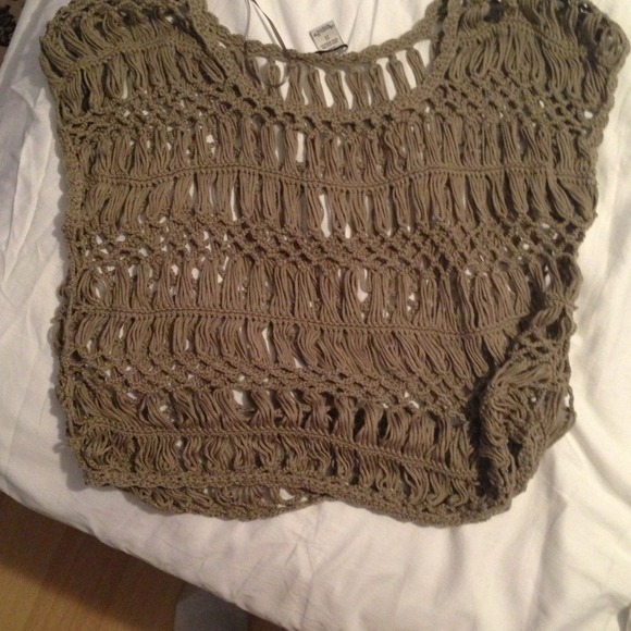 Crochet see through top