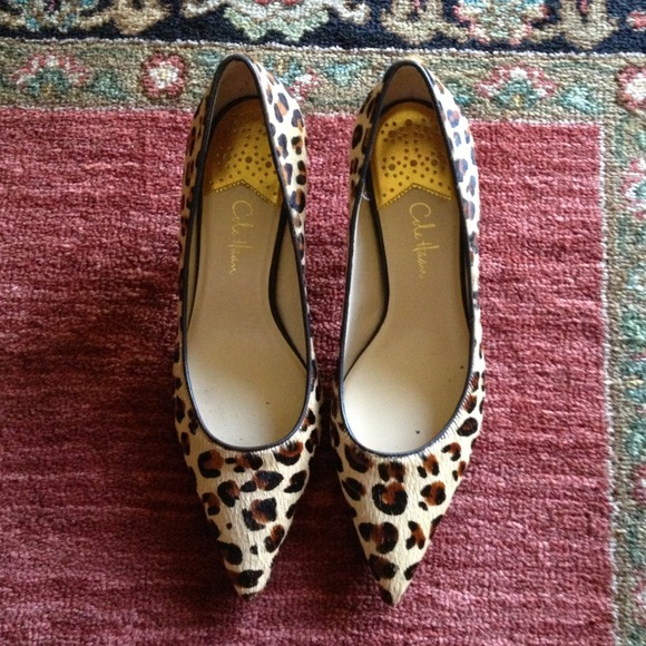 Cole Haan Shoes - Cole Haan Leopard Calf Hair Pumps