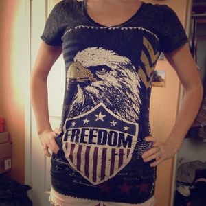 American pride! bling day trip shirt from Buckle