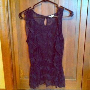 📛SOLD📛Navy lace top from Forever 21