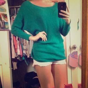 Express Green sweater