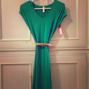 NWT green Target dress with tan belt.