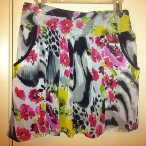 Colorful skirt.