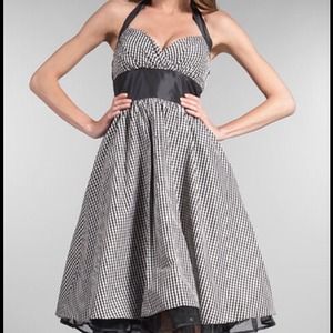 *REDUCED* Betsey Johnson Black/White Gingham Dress