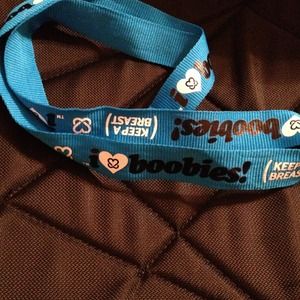 I love boobies lanyard