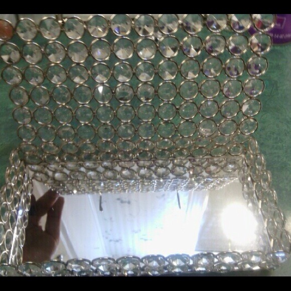Unique, beautiful crystal mirror box REDUCED $5!!! - Picture 2 of 2