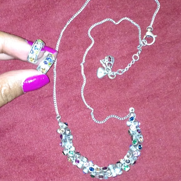 Fossil Necklace with matching earrings
