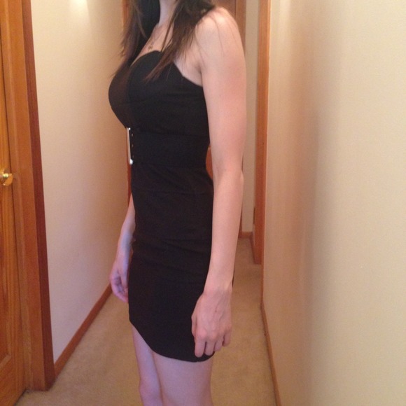 Black Spaghetti Strap Dress NWT - Picture 3 of 4