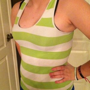 Green tank top