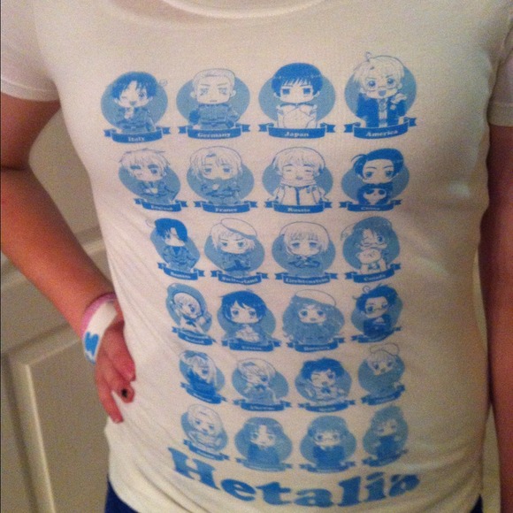 🔴Reduced🔴White Hetalia shirt