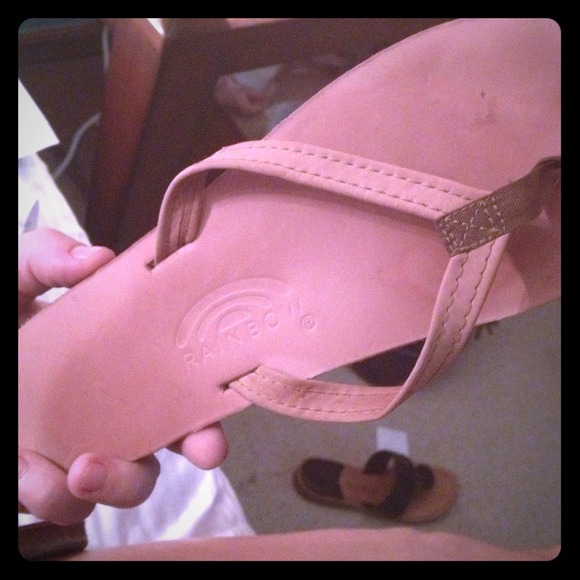 Hardly worn light pink rainbows