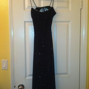 Purple Floor Length Prom Dress