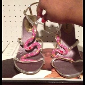 Brand new Michael Antonio silver sandals