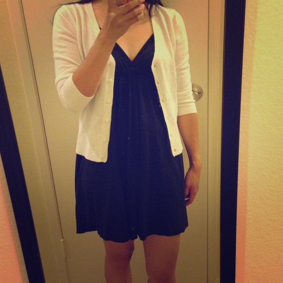 ⛔️️SOLD  cardigan and black short dress