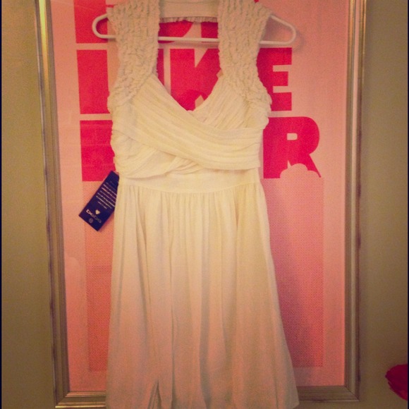 Sold****Bebe white dress