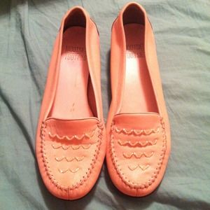Pastel pink loafers
