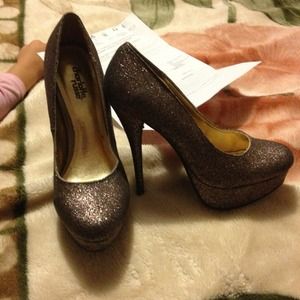 Glittery heels