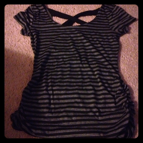 Black Stripe Maurices Top