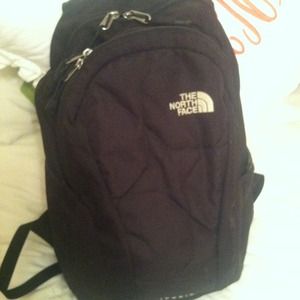 Black North Face book bag