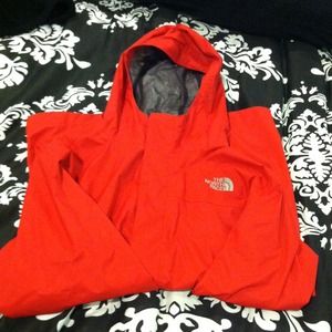 Boys Red Northface Raincoat