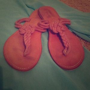 Tan Knotted Roped Sandals