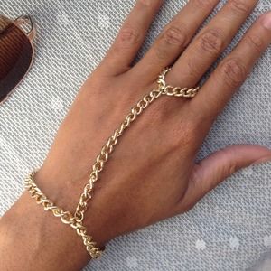 Gold slave bracelet