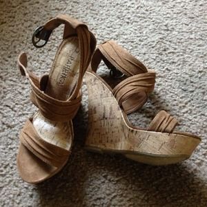 Brown Wedge Sandals