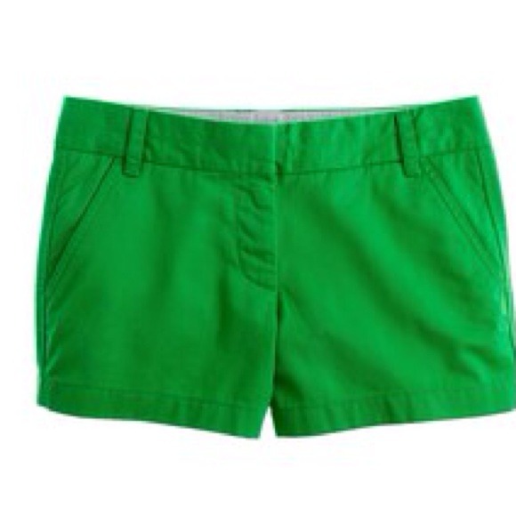 Jcrew classic twill Chino shorts kelly green
