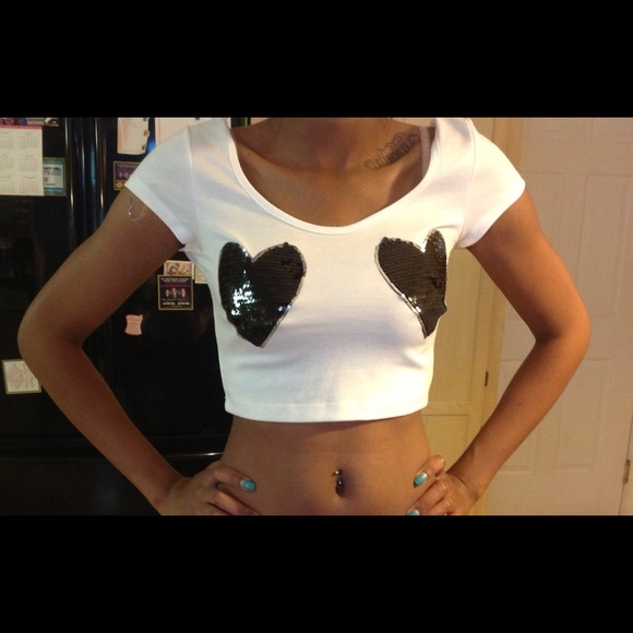 Black and White Half Shirt