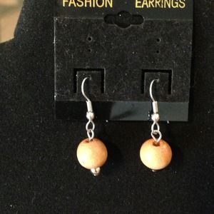 NWOT wooden dangle earrings