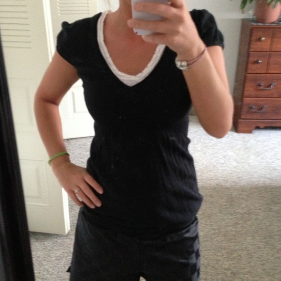 Cute black dressy top