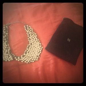 Authentic Swarovski Crystal bow tie necklace.