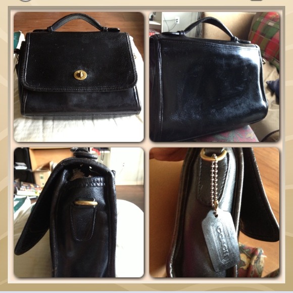 💯 Authentic vintage coach all leather court bag - Picture 2 of 3