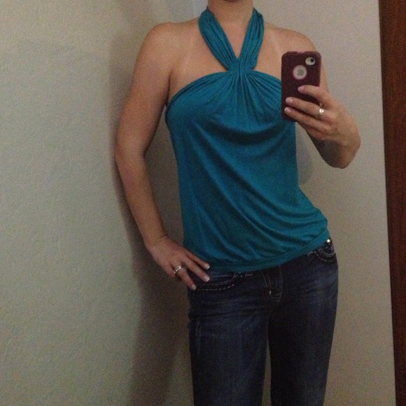 🍀TRADED🍀Teal BR top