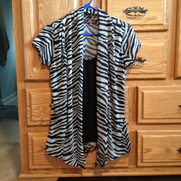 Zebra print top
