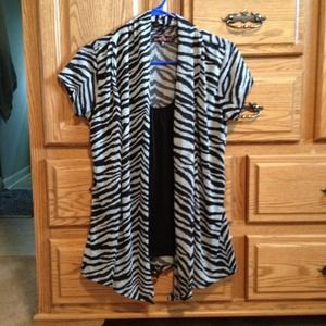 Zebra print top