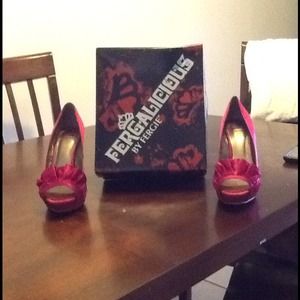 Fuchsia Satin Shoes
