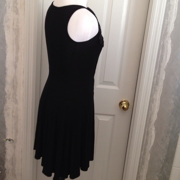 Beautiful Black Beaded Jewelry Front Dress Sz XS - Picture 4 of 4
